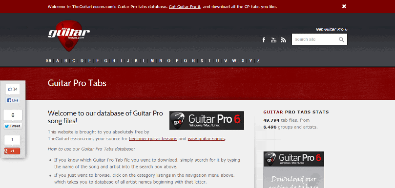 Guitar Pro tabs