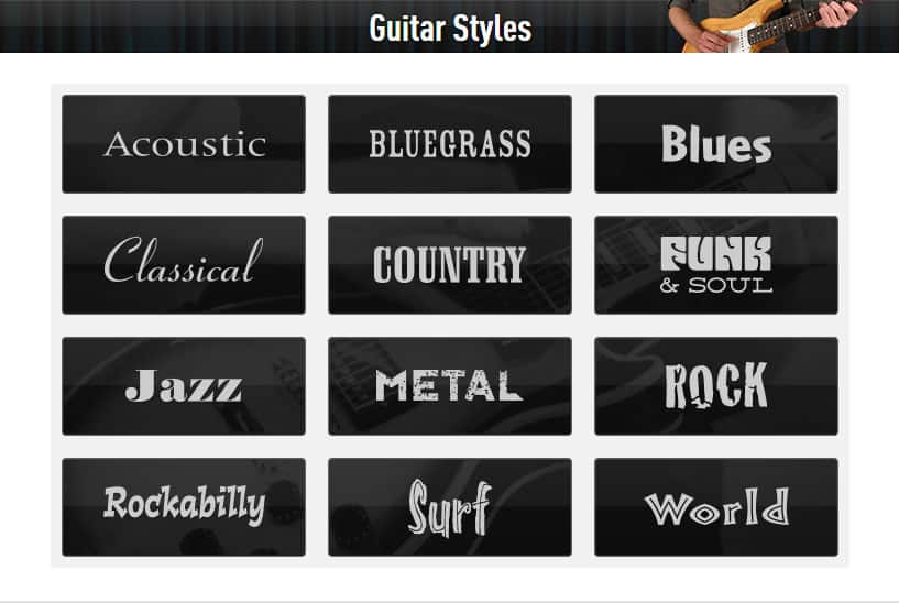 Best Guitar Lessons Guitartricks Genres