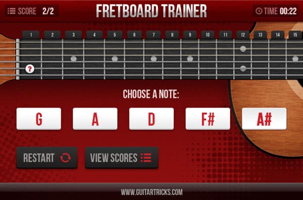 Games Guitartricks Fretboard Trainer