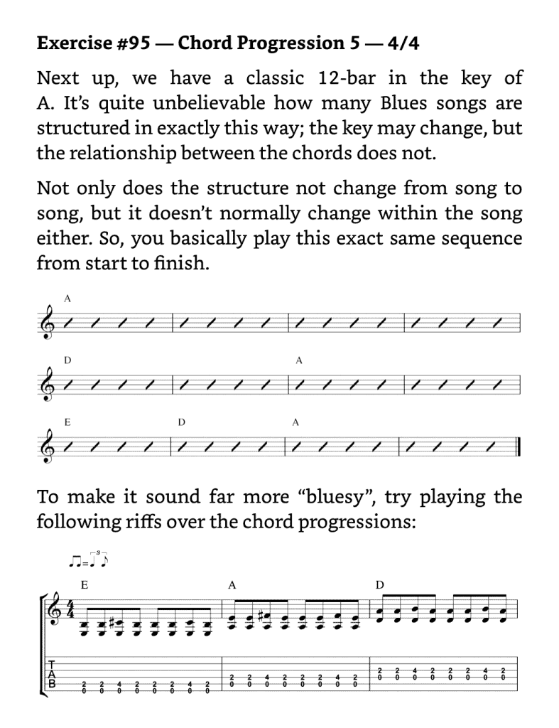 Guitar Exercises Beginners Book Exercise 95