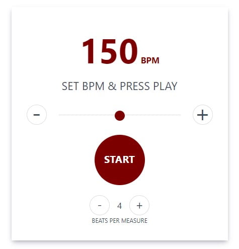 Online Metronome Screenshot